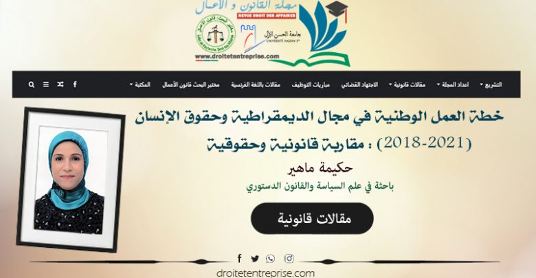 خطة العمل الوطنية في مجال الديمقراطية وحقوق الإنسان